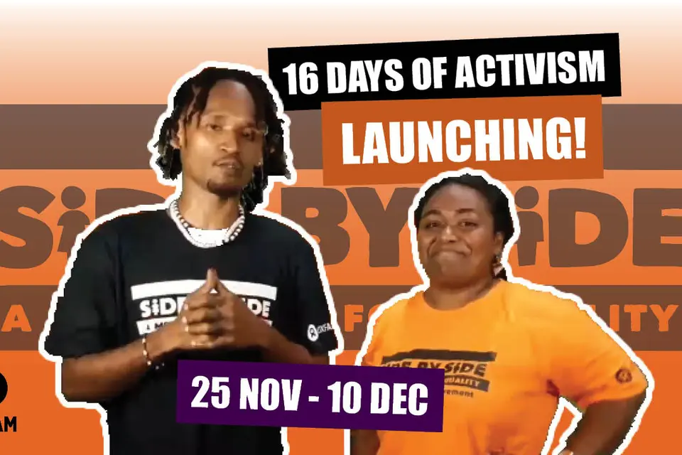 The 16 Days of Activism is flagged with the global theme “Orange the world - Preventing and responding to GBV in times of COVID-19 Emergency”.