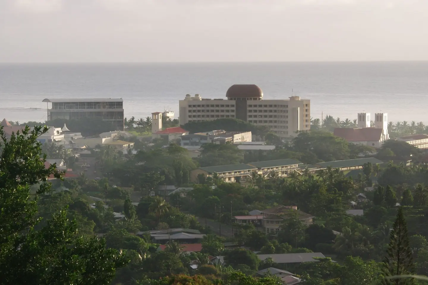 Government buildings in Apia, Samoa. Samoa joined the Pacific Engagement Visa a year late and has the highest success rate of all participating countries in its first two years.