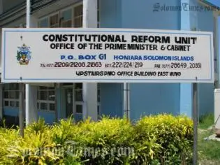 CRU is the body responsible for the management and coordination of Constitutional Reform Project.