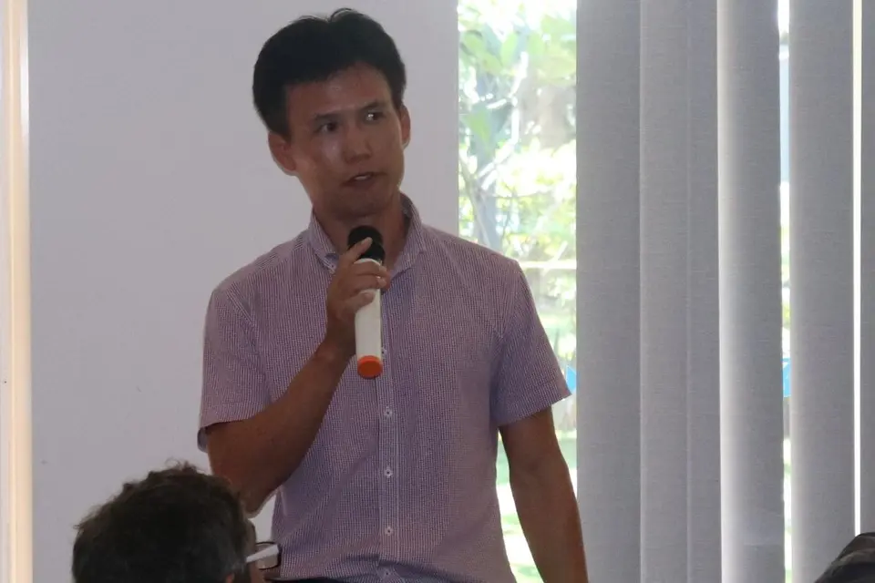 Participant, Eagon Pacific Limited Manager, Mr Moon providing an update on his company’s progress.