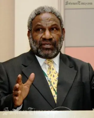 PNG High Commissioner to Solomon Islands, H.E Aiwa Olmi.