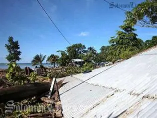 Ruins of the old Gizo hospital, washed away by devastating tsunamis in 2007.