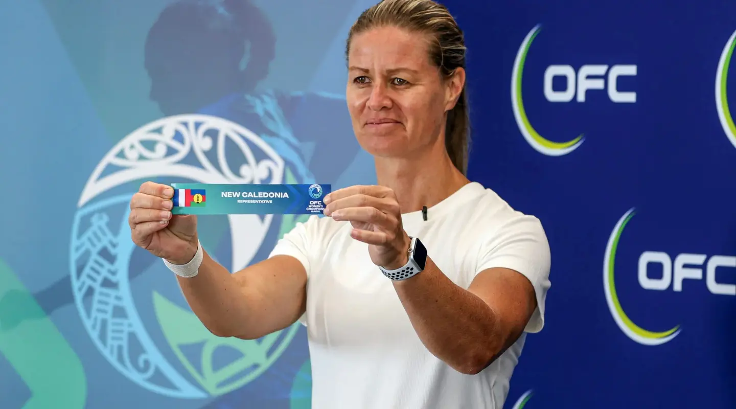 Former Football Fern Maia Jackman helped conduct the draw.