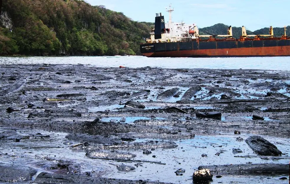 The owner of a Hong Kong bulk carrier that is spilling oil in the Solomon Islands has issued an apology over the environmental disaster.