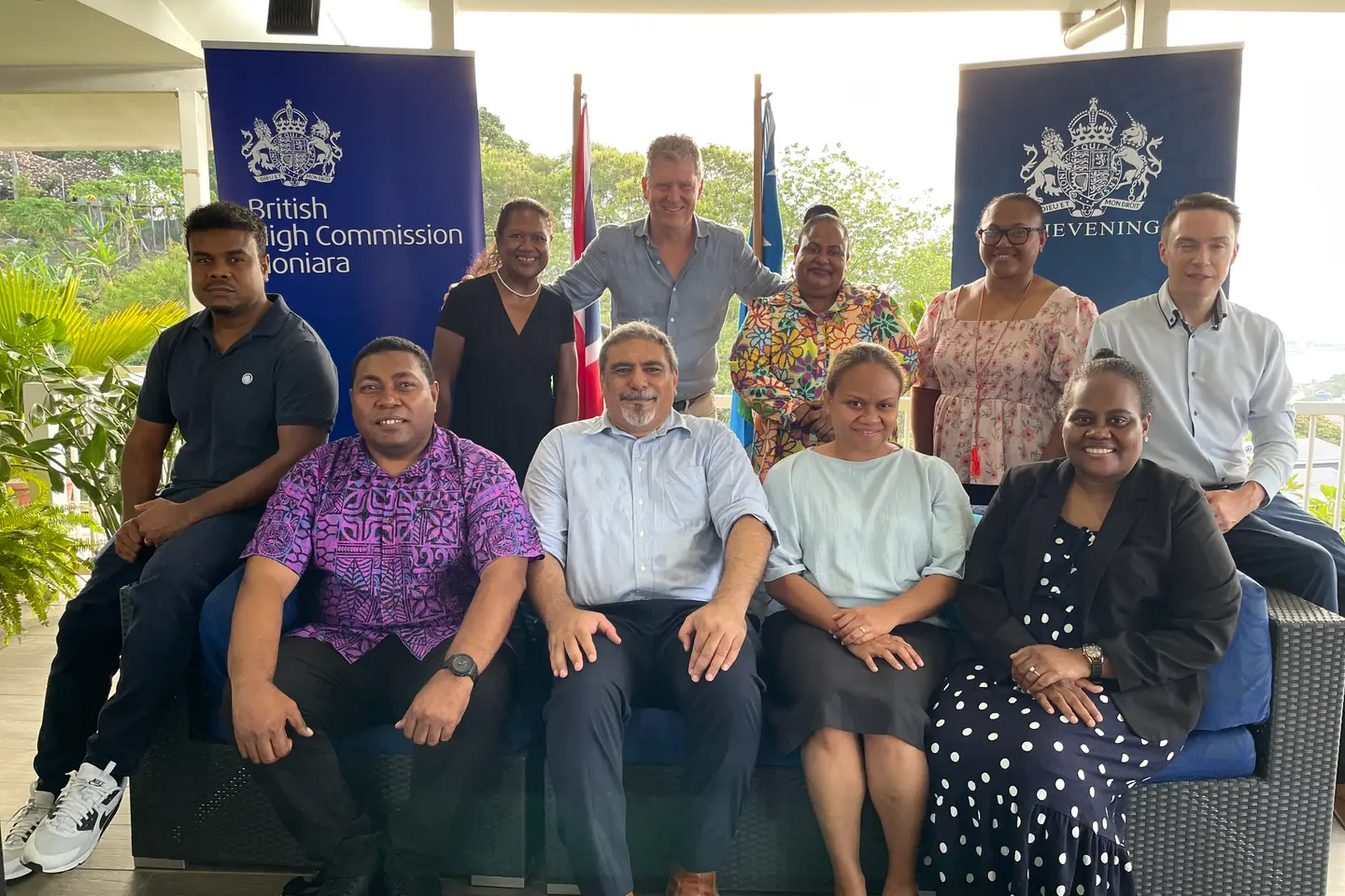 British High Commissioner Paul Turner with Chevening scholars and alumni.