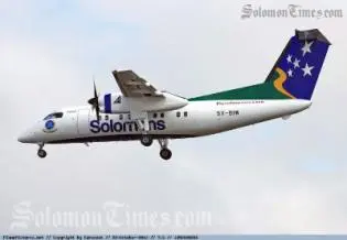 The arrival of Solomon Airline's own Dash 8 marked a significant event in the Airline's history.