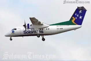 The arrival of Solomon Airline's own Dash 8 marked a significant event in the Airline's history.