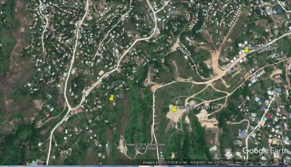 The Explosive Ordinance Team have appealed to people living in and around the Stream Valley residential area at Tasahe B to keep away from the UXO site until the Operation is completed.