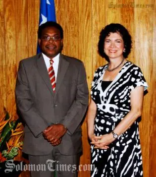 UNDP's work in capacity building is very important for the future of the country, said Dr. Derek Sikua during a meeting with Ms. Elizondo yesterday.