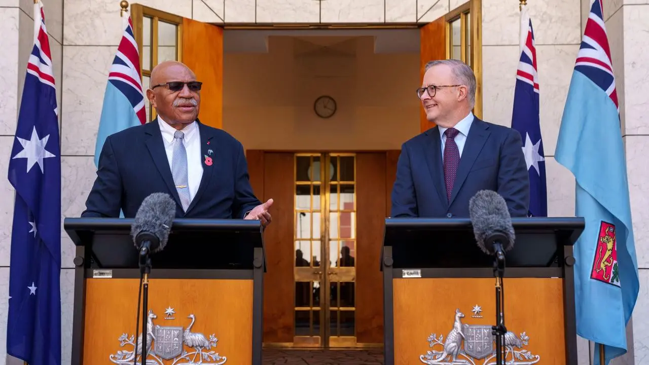 “We’re more comfortable dealing with traditional friends, that we have similar systems of government, that our democracies are the same brand of democracy, coming out of the Westminster system,” Rabuka told reporters.