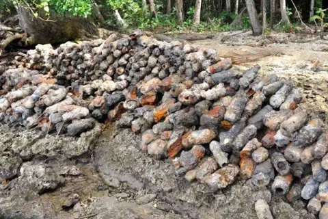 The Solomon Islands saw some of the fiercest fighting of World War II, so a great deal of unexploded ordnance still litters many of the islands to this day.