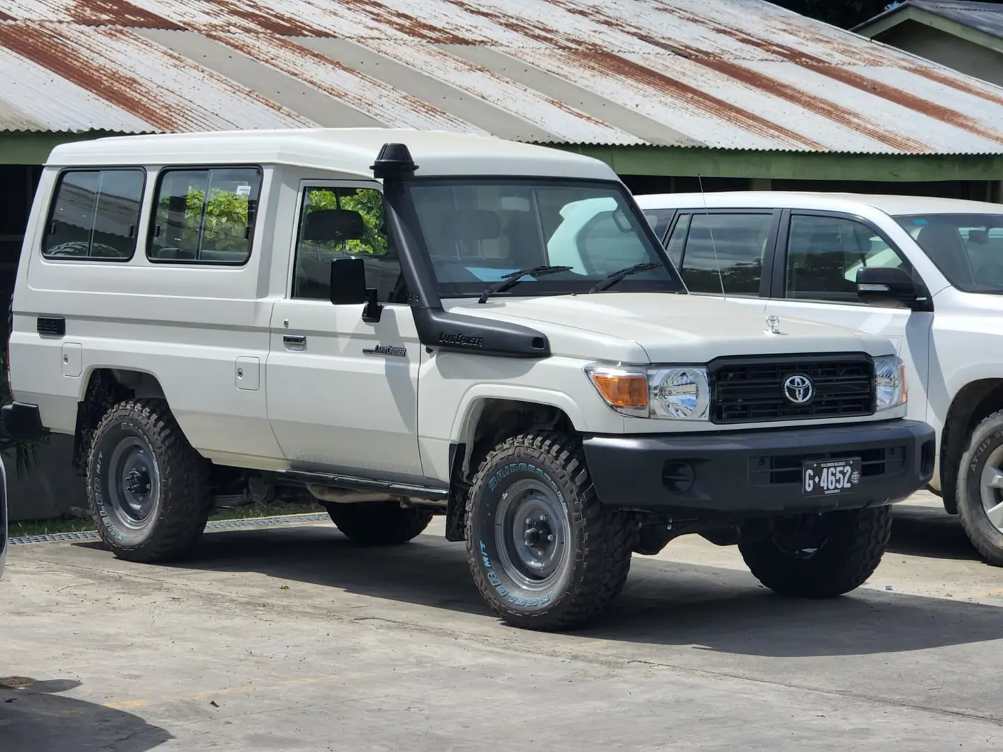The New Toyota Land Cruiser now on its way to Malaita Province.