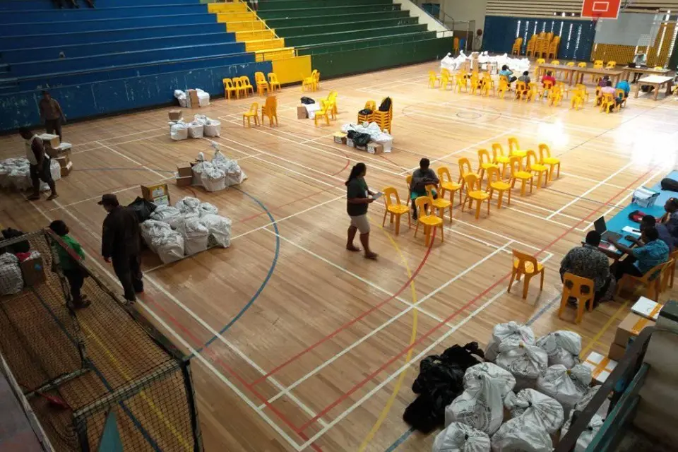 Counting for the HTC elections took place at the multipurpose hall.