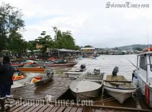 Gizo waterfront in the Western Province.