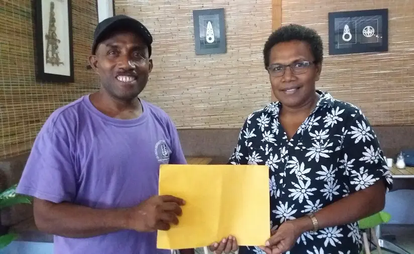 One of the event’s organizers James Kana and Lorio Sisiolo from FSC.