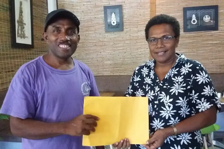 One of the event’s organizers James Kana and Lorio Sisiolo from FSC.