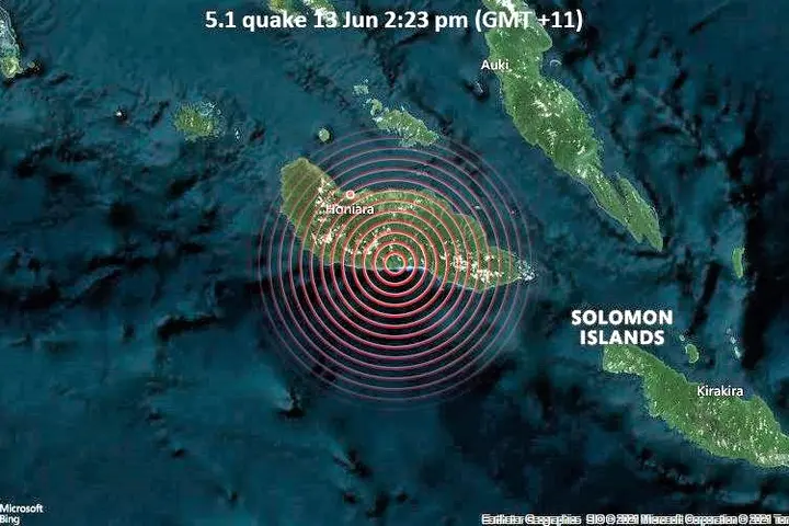 Based on early assessment no significant damage was caused by the quake, in Honiara or villages close to the epicenter.