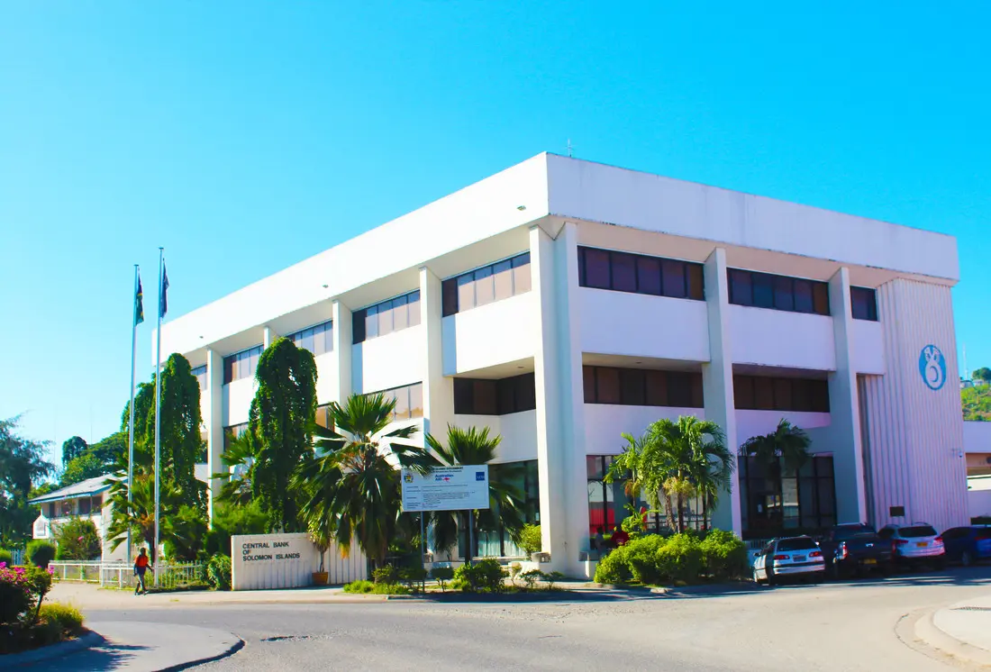 File photo: The Central Bank of Solomon Islands building in Honiara.