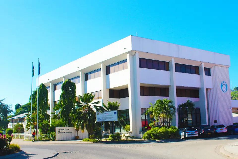 File photo: The Central Bank of Solomon Islands building in Honiara.