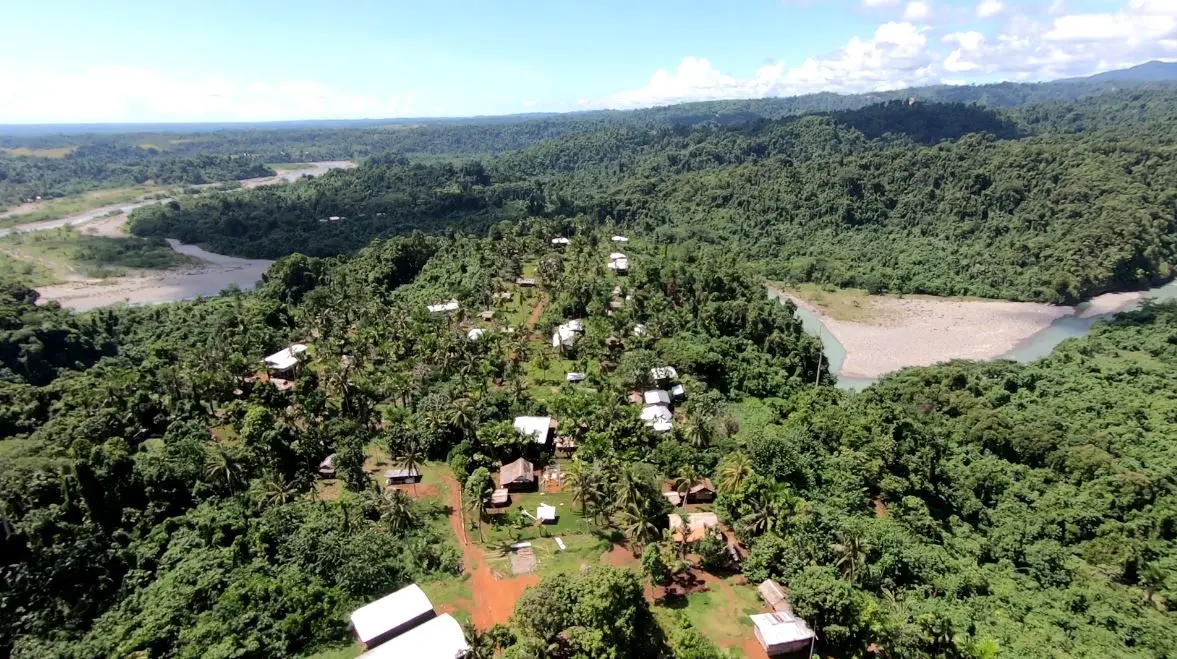 Communities near the Tina Hydro river mouth will relocate as the project progresses.