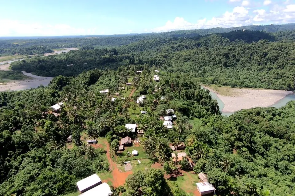 Communities near the Tina Hydro river mouth will relocate as the project progresses.
