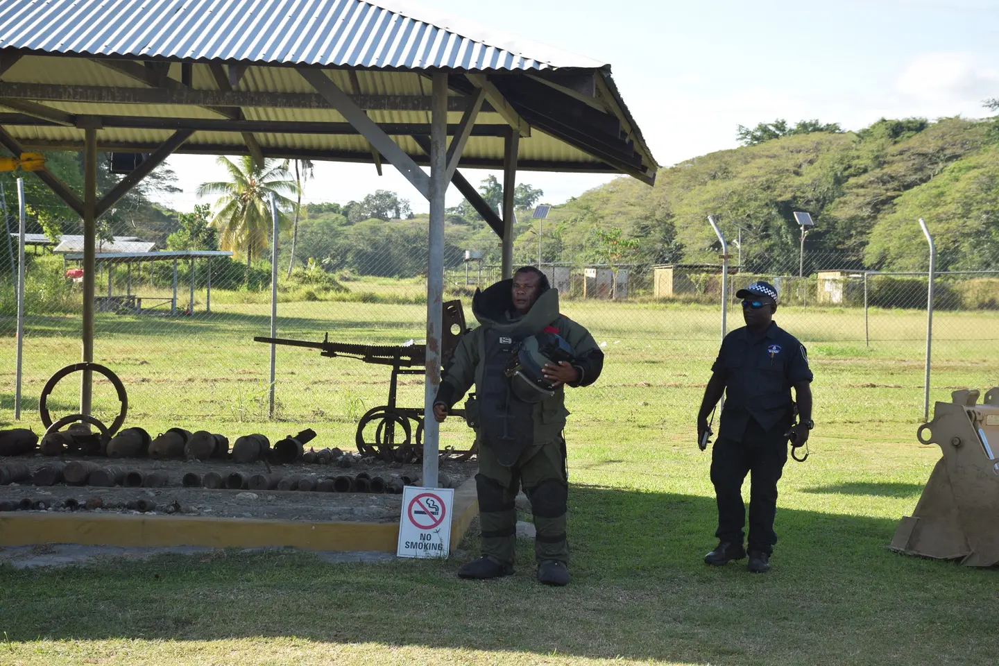 The delegation’s visit began at the EODD at Hells Point, where they were briefed on the department's increased capabilities in managing unexploded ordnance (UXO) threats.