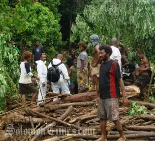 The body of the young boy was found covered in debris further down the river by locals.