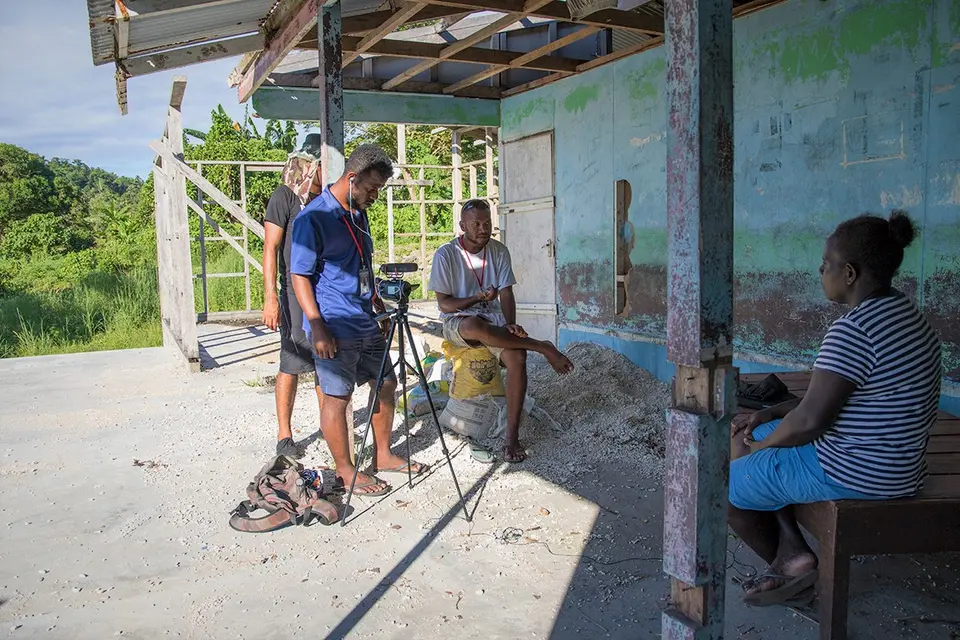 The coverage include video interviews of health workers in rural areas.