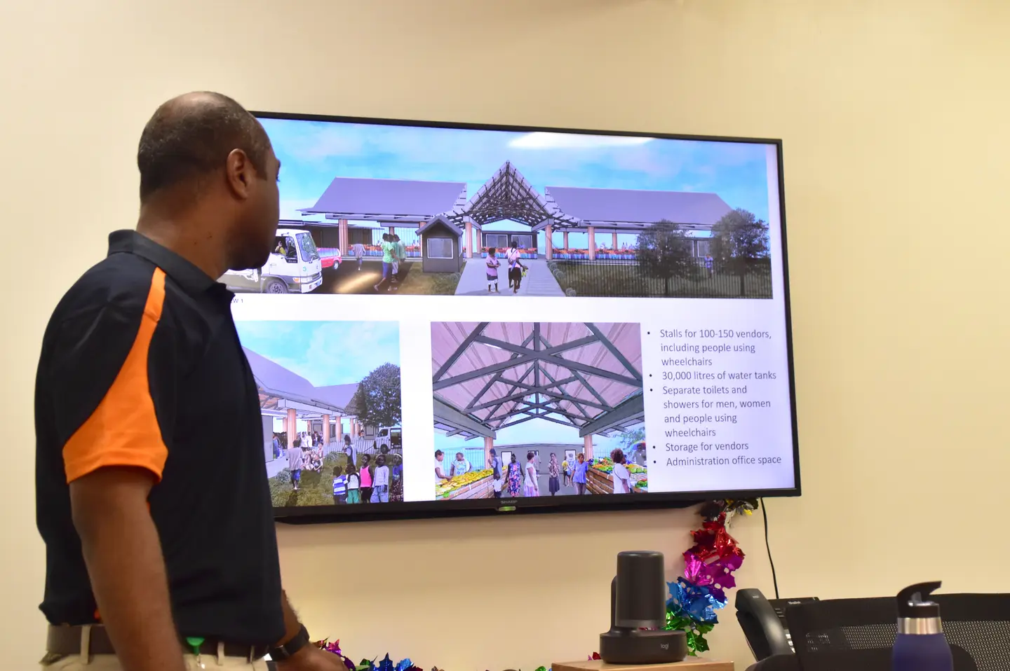 The new Malu'u Market will encourage community development and economic activity with space for up to 150 vendors, water storage, amenities and disability access.