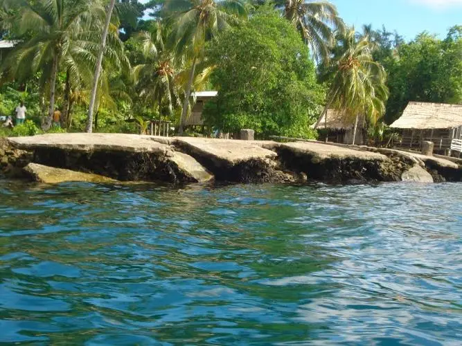 The Ngasini wharf in Marovo, Western Province before receiving a facelift, to start this week.