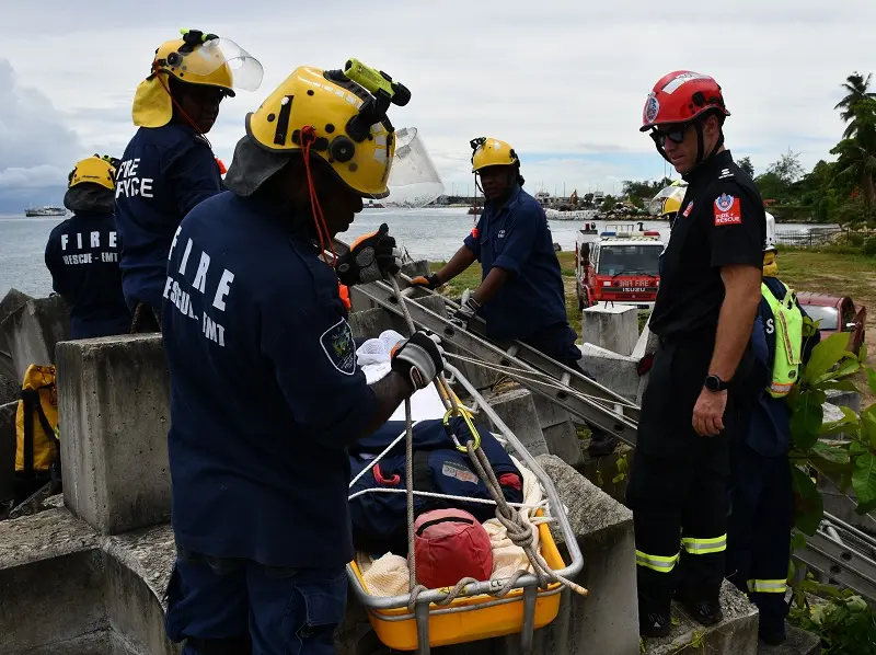 The training provided to RSIPF firefighters would help the RSIPF’s Fire and Rescue Service to become the lead agency for future disaster response.