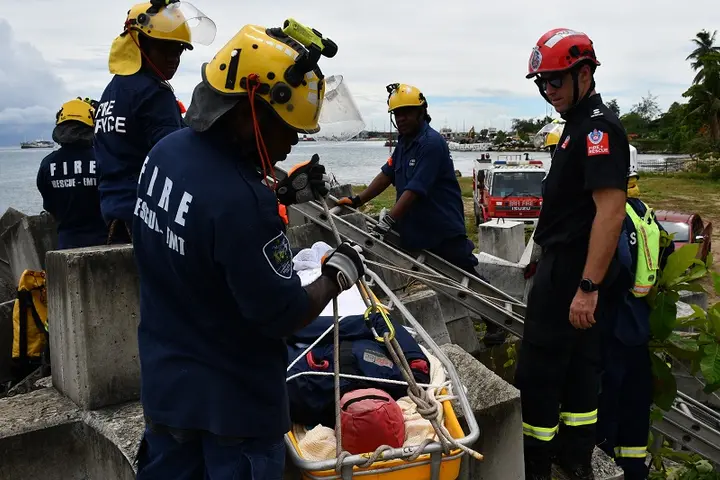 The training provided to RSIPF firefighters would help the RSIPF’s Fire and Rescue Service to become the lead agency for future disaster response.