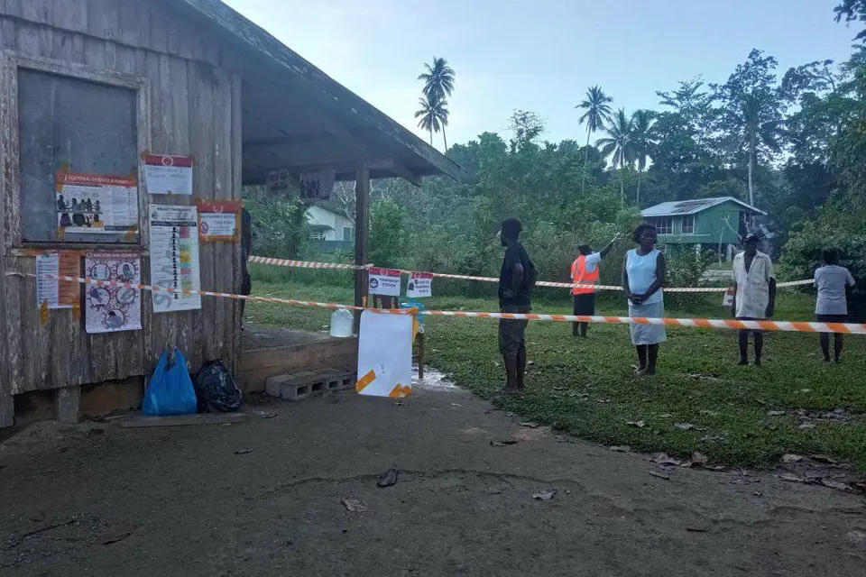 In South Choiseul, people have been flocking to the Polling Stations since 7am.