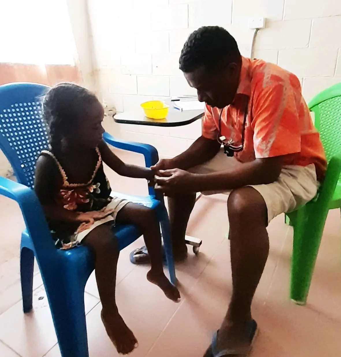 Through the engagement with the World Vision project, teachers and medical practitioners helped to identify children with different impairments for further medical assessment at the National Referral Hospital.