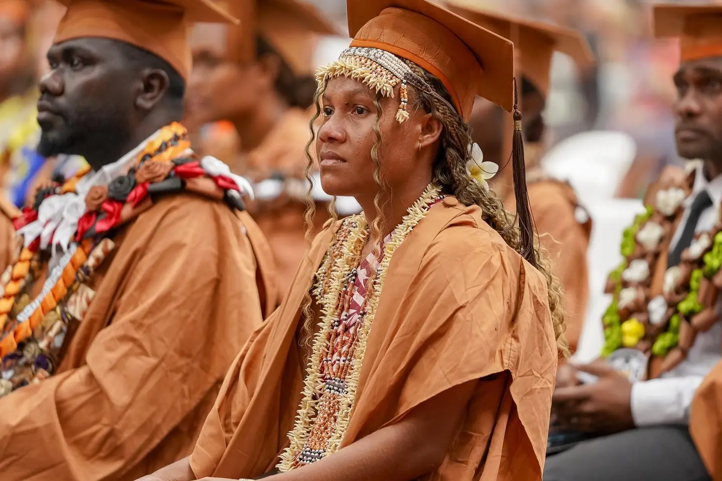 Graduates at the USP Solomon Islands Campus graduation ceremony in Honiara.