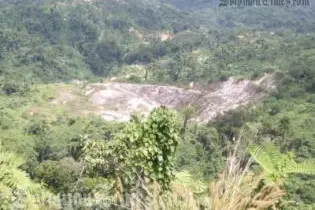 Gold extraction area within Gold Ridge, soon to be one of the biggest projects.