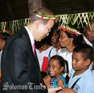 "I will bring your concerns back to the world, to the United Nations General Assembly and to the climate change negotiations in Durban later this year."