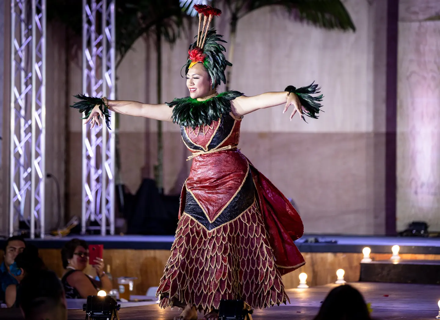 Miss Samoa's costume in the recent Miss Pacific Island contest that sparked social media debate.