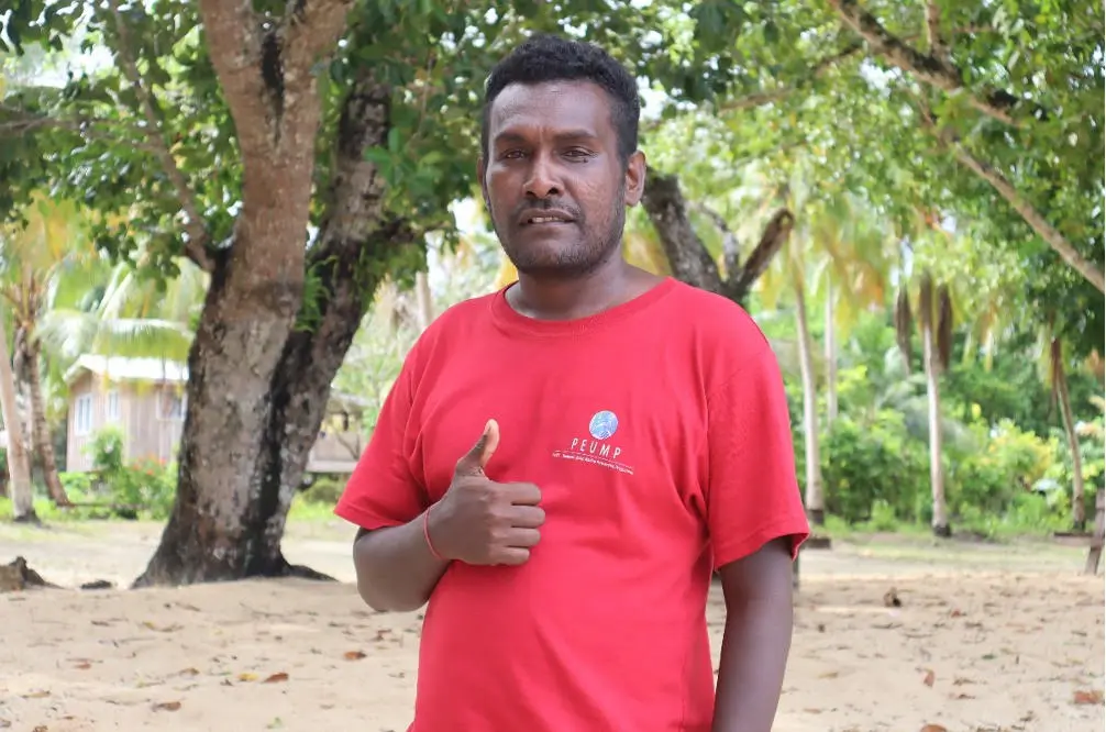 “Due to overfishing in most areas, we decided to adopt this initiative to manage our sea resources so that we can benefit from it,” says Remy Amos, the Chair of Peava community Marine Resource Management Committee.