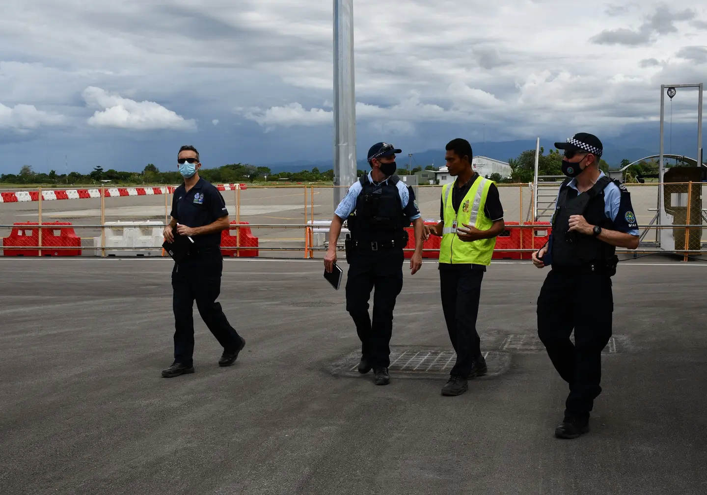 Inspector Lyddiard said the visit with RSIPF to the new terminal has provided the opportunity to get a feel of the aviation security environment there. The provision of safe and secure movement of people and freight through the new terminal will be very important, particularly during the Pacific Games.
