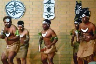 The highlights on the occasion were the Warriors welcome performed by the community's men and the community's Children singing the two National Anthems of Solomon Islands and Australia.
