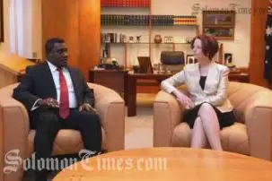 PM Lilo during his bilateral talks with Australia's Prime Minister Julia Gillard.