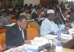 Hon. Steve Abana addressing the ACP Council.