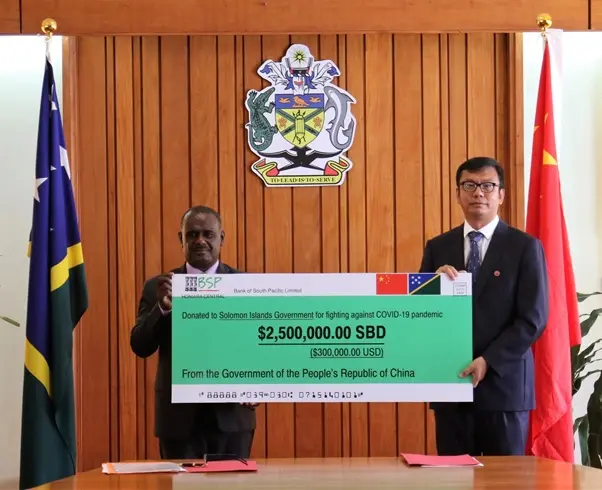 PRC Hands SBD$2.5M in Grant to Help Fight COVID-19