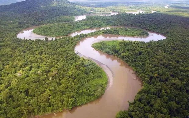 Frieda River heading north to join the Sepik River.