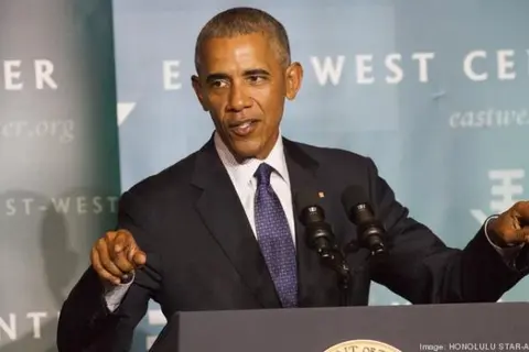 President Obama addresses Pacific Islands Leaders in Honolulu at the conclusion of the 10th Pacific Islands Conference of Leaders.