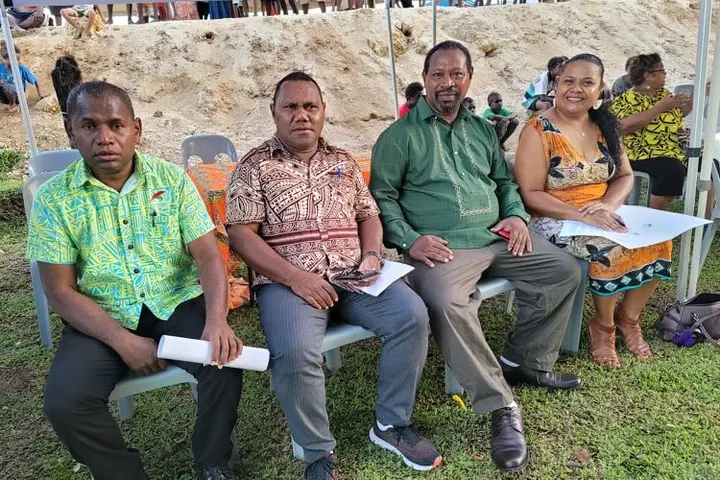 Minister Giro (second from right) and his senior officials were in Noro over the weekend to support and commemorate World Tuna Day in the Tuna Capital.