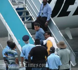 Moti was arrested in December 2007 at Brisbane International Airport after being deported from Honiara following his sacking as attorney-general of the Solomon Islands.