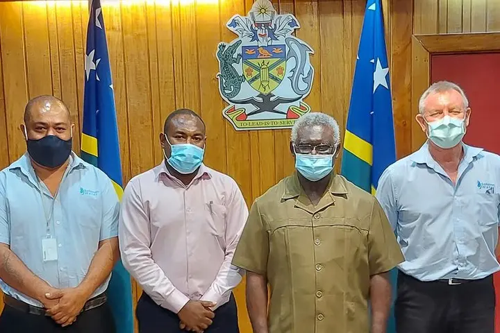 Prime Minister Hon. Manasseh Sogavare congratulated the New Solomon Water Chair, Mr. Donald Marahare saying discussions will continue on important matters.