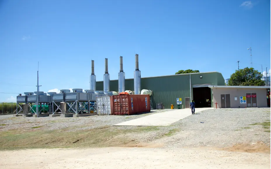 The Lungga power station east of Honiara.